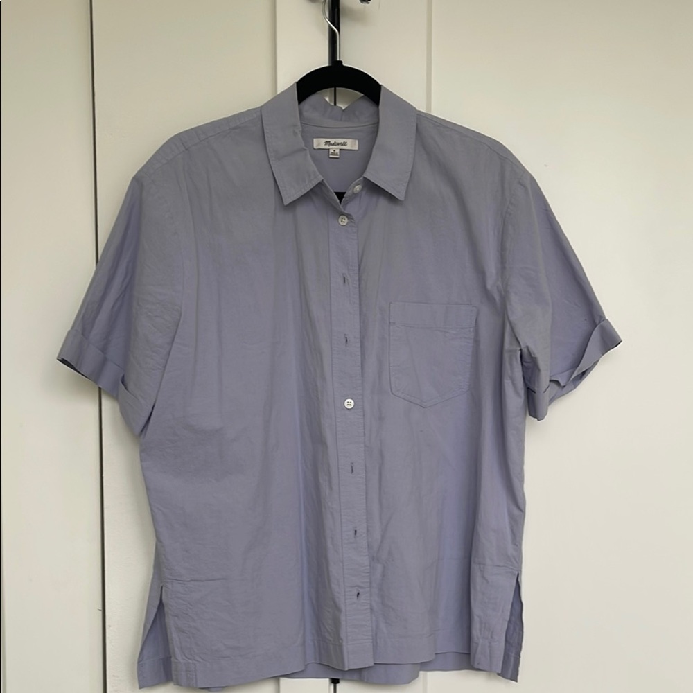 Madewell Poplin Blouse EUC